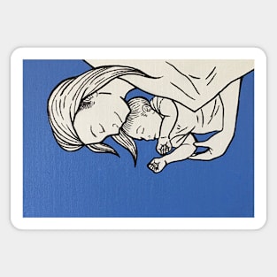 Nap Time Motherhood Art Sticker